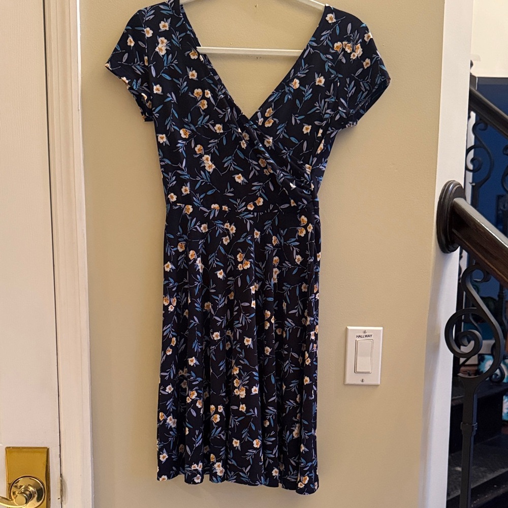 Kaileigh Navy Floral Mini Dress